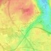 Topografische kaart Exe, hoogte, reliëf