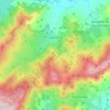 Topografische kaart Canencia, hoogte, reliëf