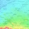 Topografische kaart Commune de Delmas, hoogte, reliëf