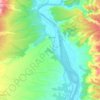 Topografische kaart Aldover, hoogte, reliëf