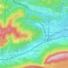 Topografische kaart Olazagutía, hoogte, reliëf