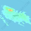 Topografische kaart Sanak Island, hoogte, reliëf