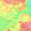 Topografische kaart Dahme/Mark, hoogte, reliëf