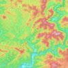 Topografische kaart Hichisou, hoogte, reliëf