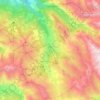 Topografische kaart Vars, hoogte, reliëf