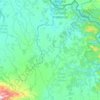 Topografische kaart Pocosol, hoogte, reliëf