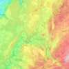 Topografische kaart Champagnole, hoogte, reliëf