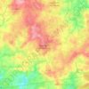Topografische kaart Saint-Denis-de-Gastines, hoogte, reliëf