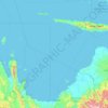 Topografische kaart Cenderawasih Bay, hoogte, reliëf