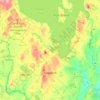 Topografische kaart Standish, hoogte, reliëf