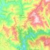 Topografische kaart Aritzu/Aritzo, hoogte, reliëf