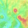 Topografische kaart Tintury, hoogte, reliëf