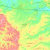 Topografische kaart Quadra, hoogte, reliëf