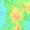 Topografische kaart Palmerston City, hoogte, reliëf