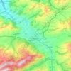 Topografische kaart Appenzell, hoogte, reliëf