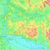 Topografische kaart Regen, hoogte, reliëf