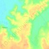 Topografische kaart Grawin Opal Fields, hoogte, reliëf