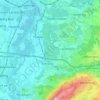 Topografische kaart 83101, hoogte, reliëf