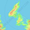 Topografische kaart Egmont, hoogte, reliëf