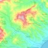 Topografische kaart Careri, hoogte, reliëf