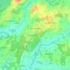 Topografische kaart Klein Berßen, hoogte, reliëf