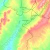 Topografische kaart Valdeavero, hoogte, reliëf