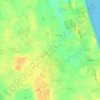 Topografische kaart Bewholme, hoogte, reliëf
