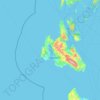 Topografische kaart Περιφερειακή Ενότητα Κεφαλληνίας, hoogte, reliëf