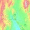 Topografische kaart Coronel Felipe Varela, hoogte, reliëf