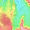 Topografische kaart Thoisy-la-Berchère, hoogte, reliëf