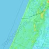 Topografische kaart Zandvoort, hoogte, reliëf