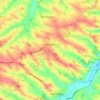 Topografische kaart Saint-Antonin, hoogte, reliëf