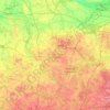 Topografische kaart Łódź Voivodeship, hoogte, reliëf