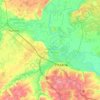 Topografische kaart Riazan, hoogte, reliëf