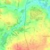 Topografische kaart Hoe, hoogte, reliëf
