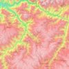 Topografische kaart Abancay, hoogte, reliëf