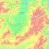 Topografische kaart Lowgar, hoogte, reliëf
