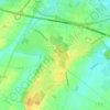 Topografische kaart Vaudricourt, hoogte, reliëf