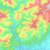 Topografische kaart Kalimpong -I, hoogte, reliëf