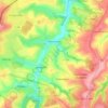 Topografische kaart Volmunster, hoogte, reliëf