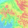 Topografische kaart Westmorland and Furness, hoogte, reliëf