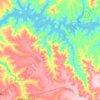 Topografische kaart Pedrinópolis, hoogte, reliëf