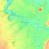 Topografische kaart La Grimaudière, hoogte, reliëf