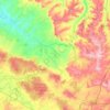 Topografische kaart Gouffern en Auge, hoogte, reliëf