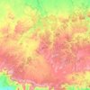 Topografische kaart Mazıdağı, hoogte, reliëf