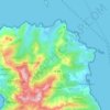 Topografische kaart Rogliano, hoogte, reliëf