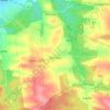 Topografische kaart Zimnodół, hoogte, reliëf