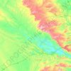 Topografische kaart Duruma, hoogte, reliëf