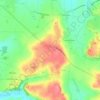 Topografische kaart Langy, hoogte, reliëf