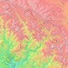 Topografische kaart Dharchula, hoogte, reliëf